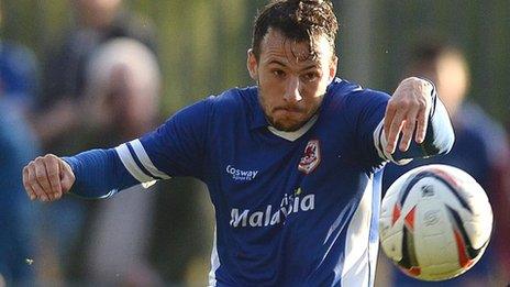 Adam Le Fondre in action for Cardiff City in a pre-season friendly.