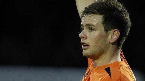 Mark Byrne in action for Barnet