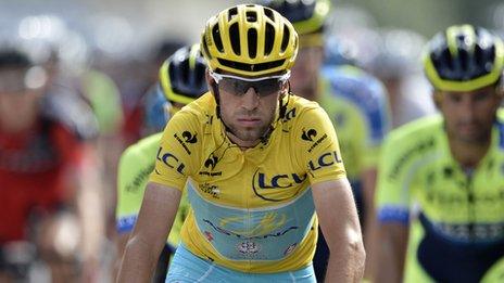 Vincenzo Nibali in the Tour de France