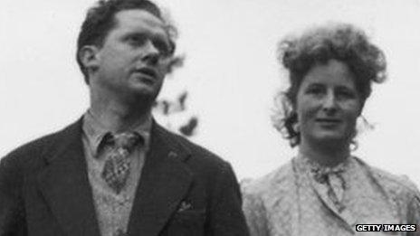 Dylan Thomas and Caitlin in 1946