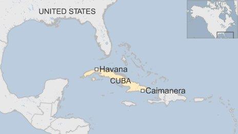 Map of Cuba