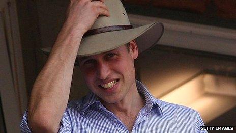 Prince William wearing an Akubra