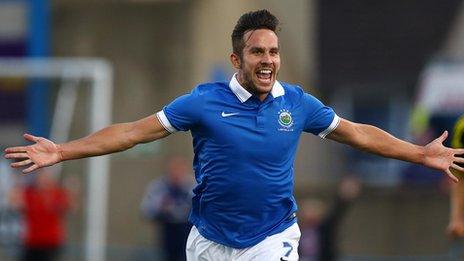 Andy Waterworth scored Linfield's winning goal