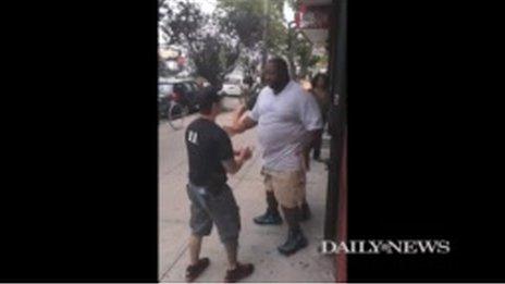 Eric Garner was seen in Staten Island, New York, on 17 July 2014