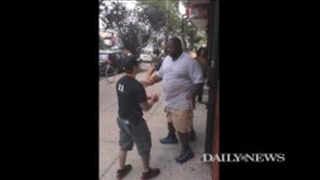 Eric Garner was seen in Staten Island, New York, on 17 July 2014