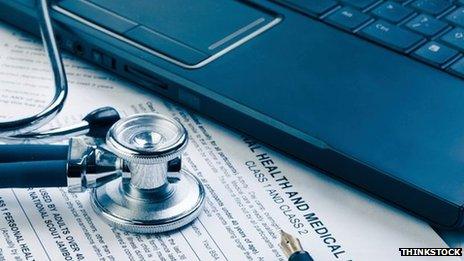 Medical records and computer. Pic: Thinkstock