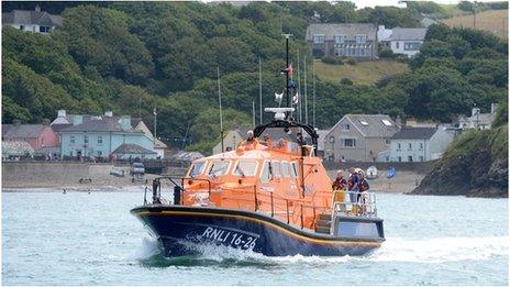 Tamar Class RNLI lifeboat