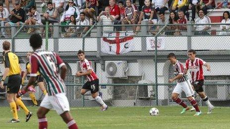 Exeter against Fluminense's Under-23s