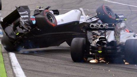 Felipe Massa and Kevin Magnussen