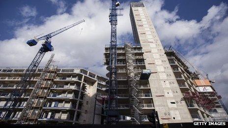 Construction of homes in London