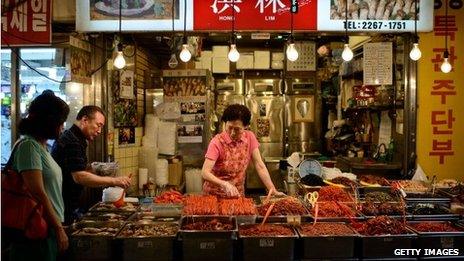 Market in South Korea