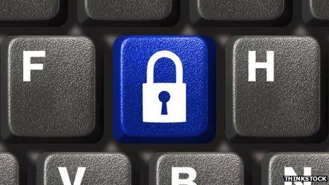 Lock symbol on keyboard