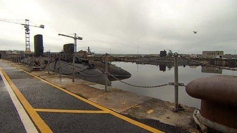 Submarines at Devonport Naval Base