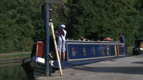 The College Cruisers boats are Oxford blue