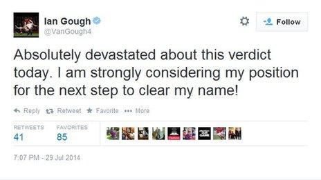 Ian Gough's tweet