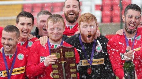 Cliftonville beat Ballymena United in the Charity Shield