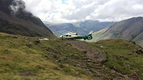 Scafell Pike rescue