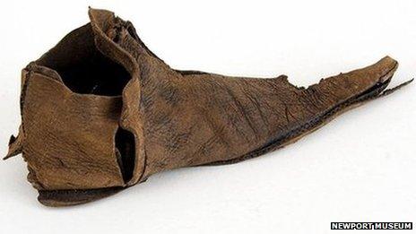 Medieval shoe found on ship