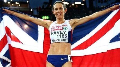 European 10,000m champion Jo Pavey