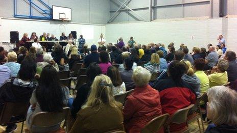 The public meeting on Tuesday evening