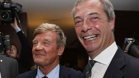 UKIP donor Paul Sykes and party leader Nigel Farage