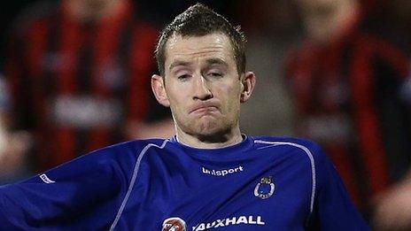 Dermot McCaffrey of Dungannon Swifts