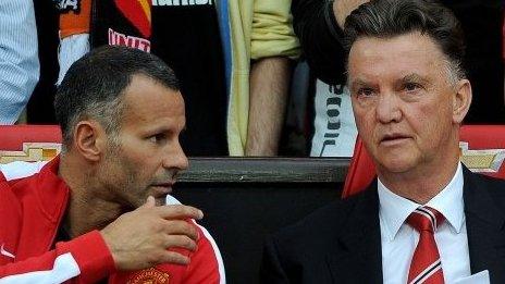 Ryan Giggs (left) and Manchester United manager Louis van Gaal