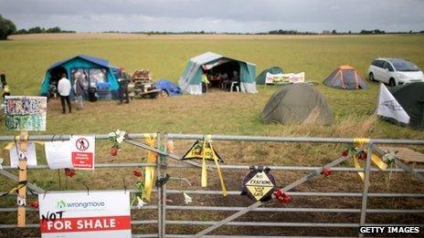 Anti-fracking camp