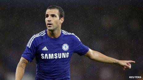 Cesc Fabregas of Chelsea