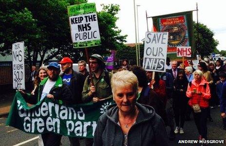 NHS march