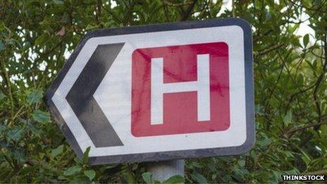 Hospital sign