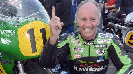 Ian Lougher won the first Classic TT race of the week