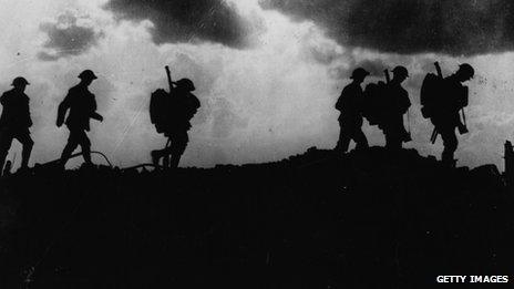 British soldiers, east of Ypres, in October 1917