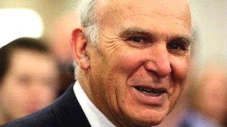 Business Secretary Vince Cable