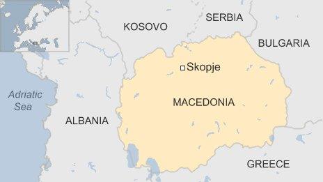 Map of Macedonia