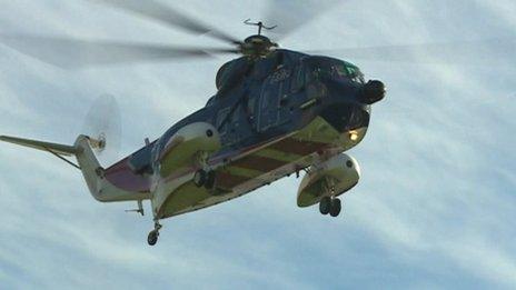 Isles of Scilly helicopter in October 2012