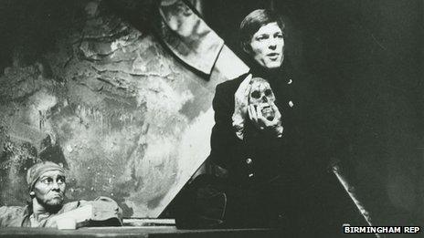 Richard Chamberlain as Hamlet in 1969 at Birmingham Repertory Theatre