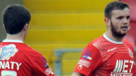 Darren Murray scored Portadown's winner against Dungannon Swifts