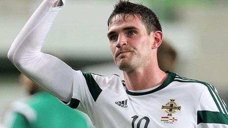 Kyle Lafferty's late goal gave Northern Ireland victory away to Hungary