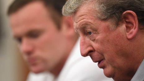 Roy Hodgson and Wayne Rooney