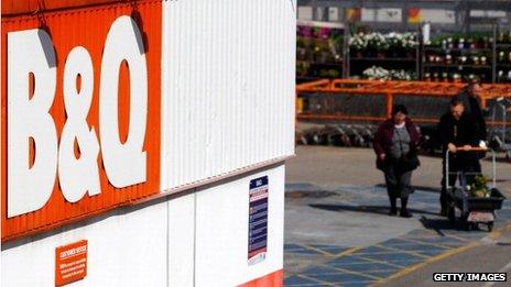 shoppers entering a B&Q store