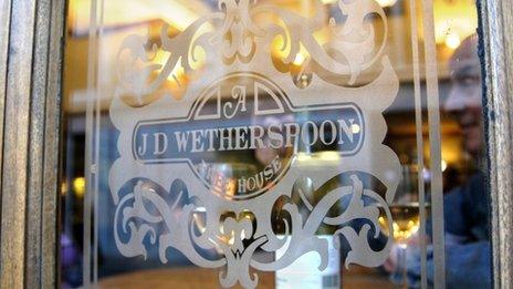 A JD Wetherspoon logo