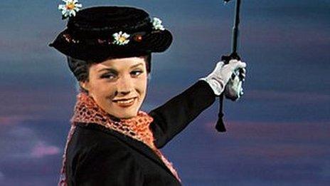 Julie Andrews as Mary Poppins