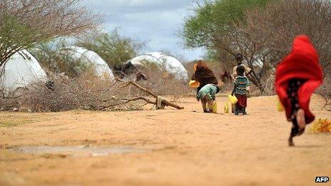 Dadaab refugee camp in Kenya