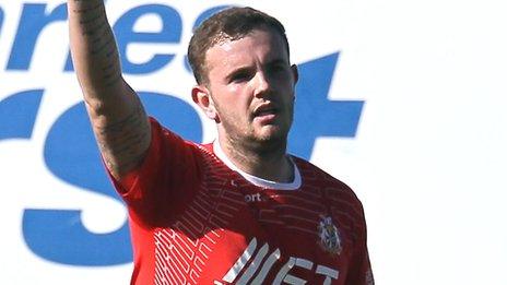 Darren Murray scored two goals for Portadown against Ballinamallard