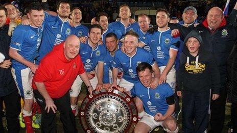 Linfield won the County Antrim Shield in March