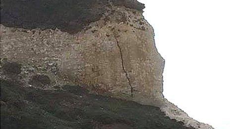 Crack in Seaford Head