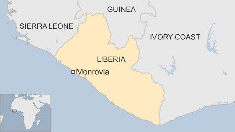 Map of Liberia