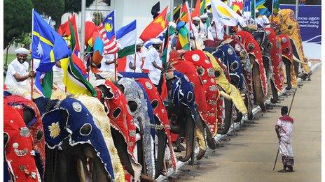 Ceremony at the Commonwealth Heads of Government Meeting in Sri Lanka in 2013