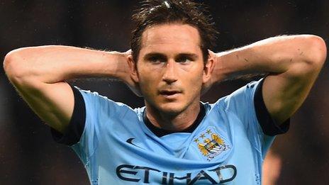 Manchester City midfielder Frank Lampard